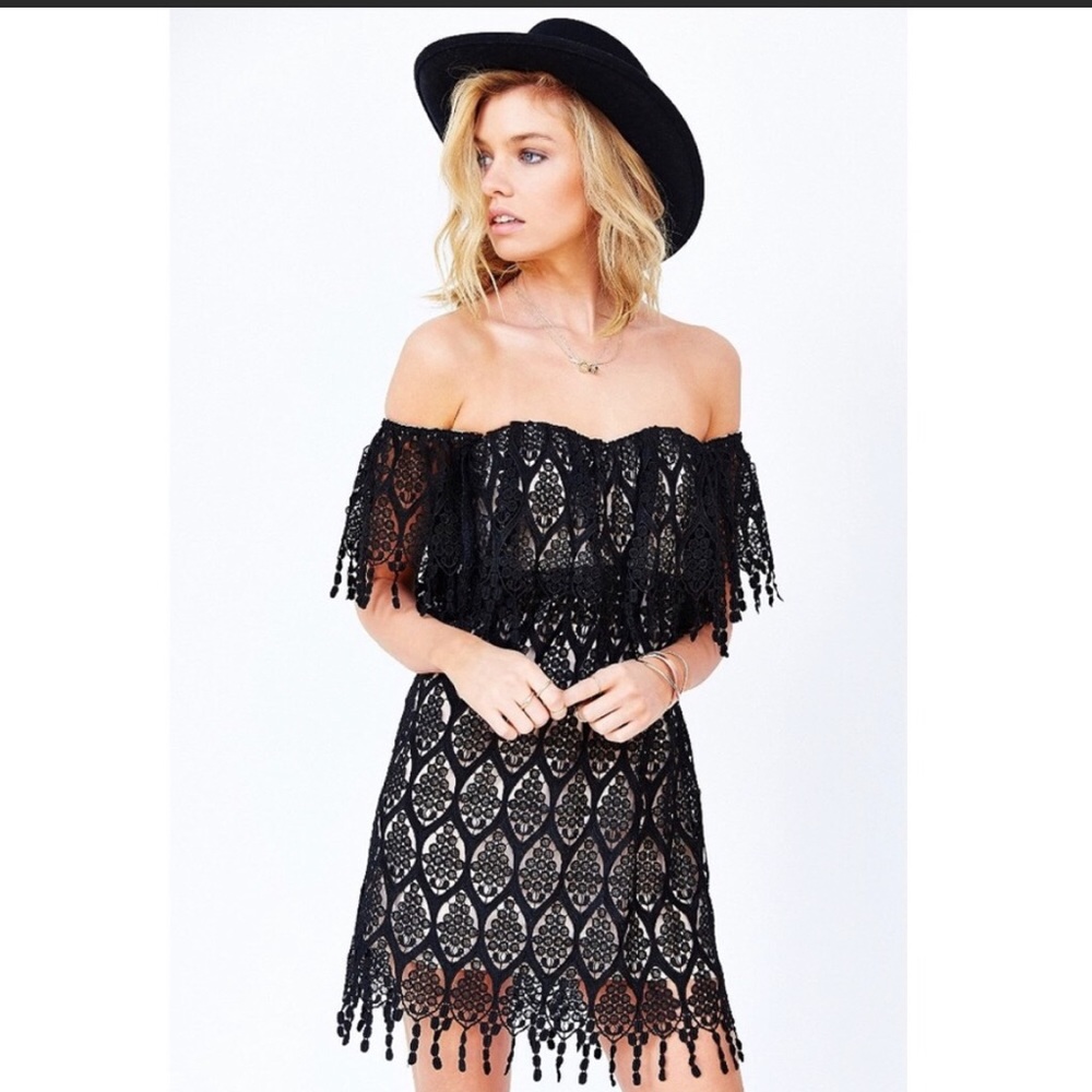 Stone cold fox beautiful black dress
